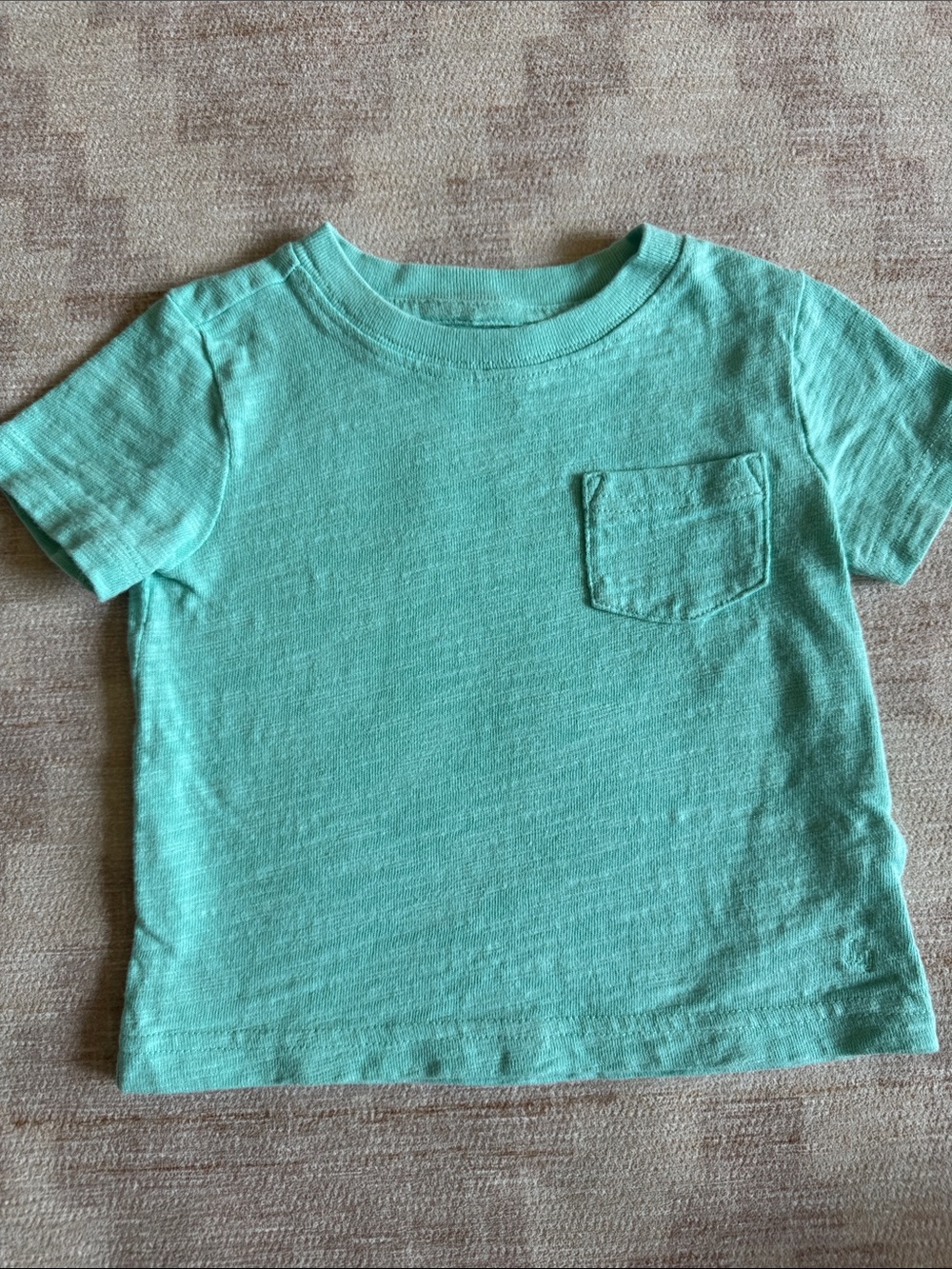 Janie and Jack Aqua Green Pocket Tee size 6-12M